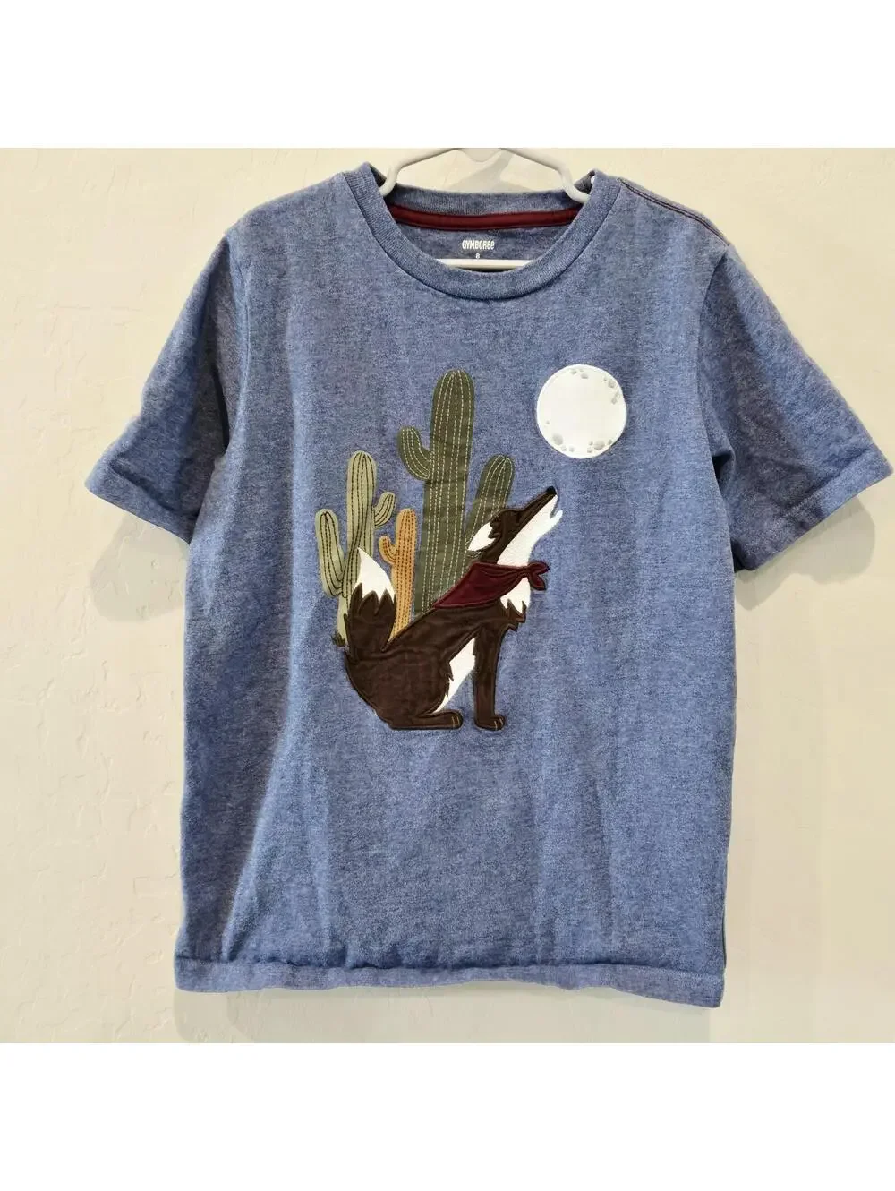 Gymboree Boys Size 8 Critter Camp Howling Wolf Tee EUC
